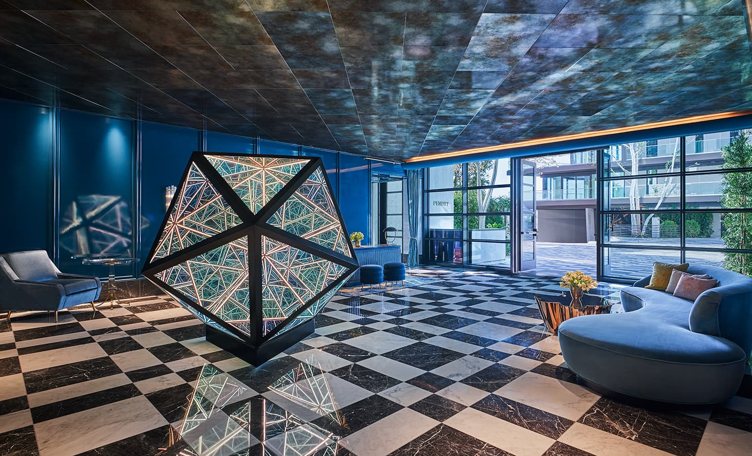 Venue showcasing artwork